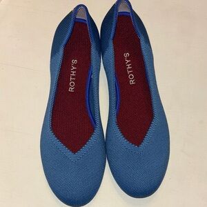 Rothy's Women's Blue and Red Flats